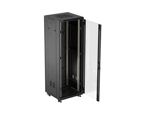 LANBERG Volně stojící skříň 19" 37U/600x600 (v rozloženém stavu) černá (RAL9004)