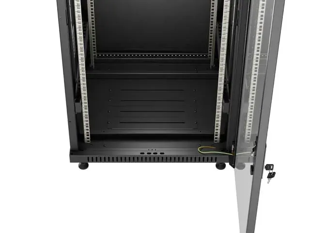 LANBERG Volně stojící skříň 19" 37U/600x600 (v rozloženém stavu) černá (RAL9004)