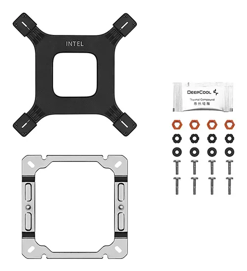 DEEPCOOL CPU Chladič AG400 WH ARGB V2, 1x120mm, LGA1851, AM5, bílá