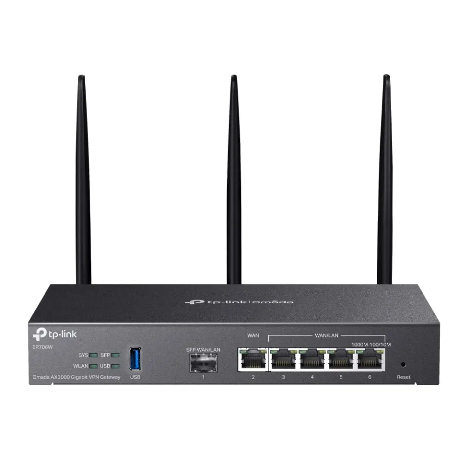 TP-Link ER706W - AX3000 Router VPN WiFi 6, 1x GWAN + 4x GWAN/LAN + 1x GWAN/LAN S