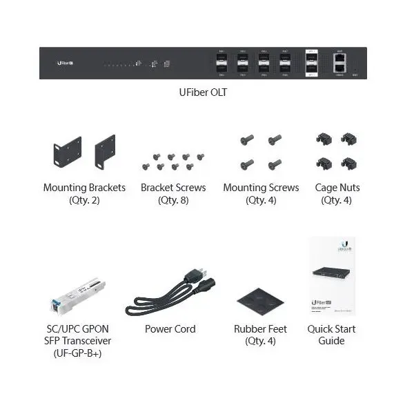 UBIQUITI UF-OLT - U Fiber OLT, 8x GPON
