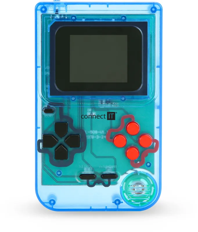 CONNECT IT RetroBit BLUE – Portable Game Console (168 Games)