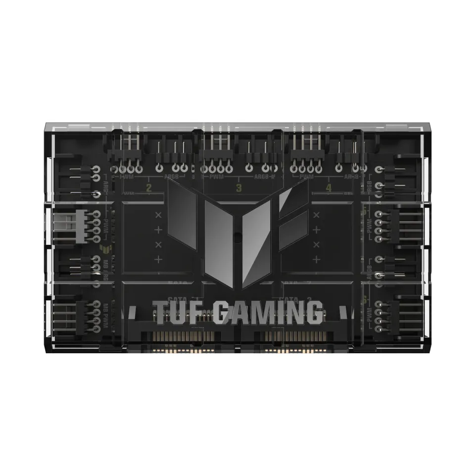 ASUS TUF GAMING ARGB FAN HUB, 6x ARGB Fan, 2x SATA, černá