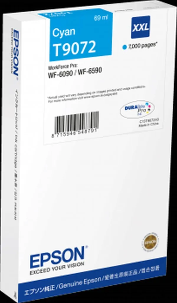 EPSON cartridge T9072 cyan XXL (WF-6xxx)