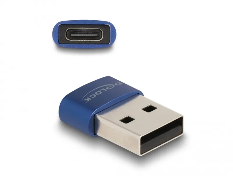 Delock Adaptér USB 2.0, ze zástrčkového konektoru USB Typu-A na zásuvkový konekt (60051)