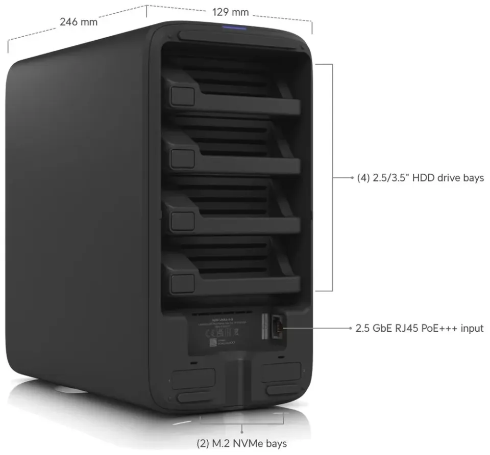 UBIQUITI UNAS-4-B ,černý