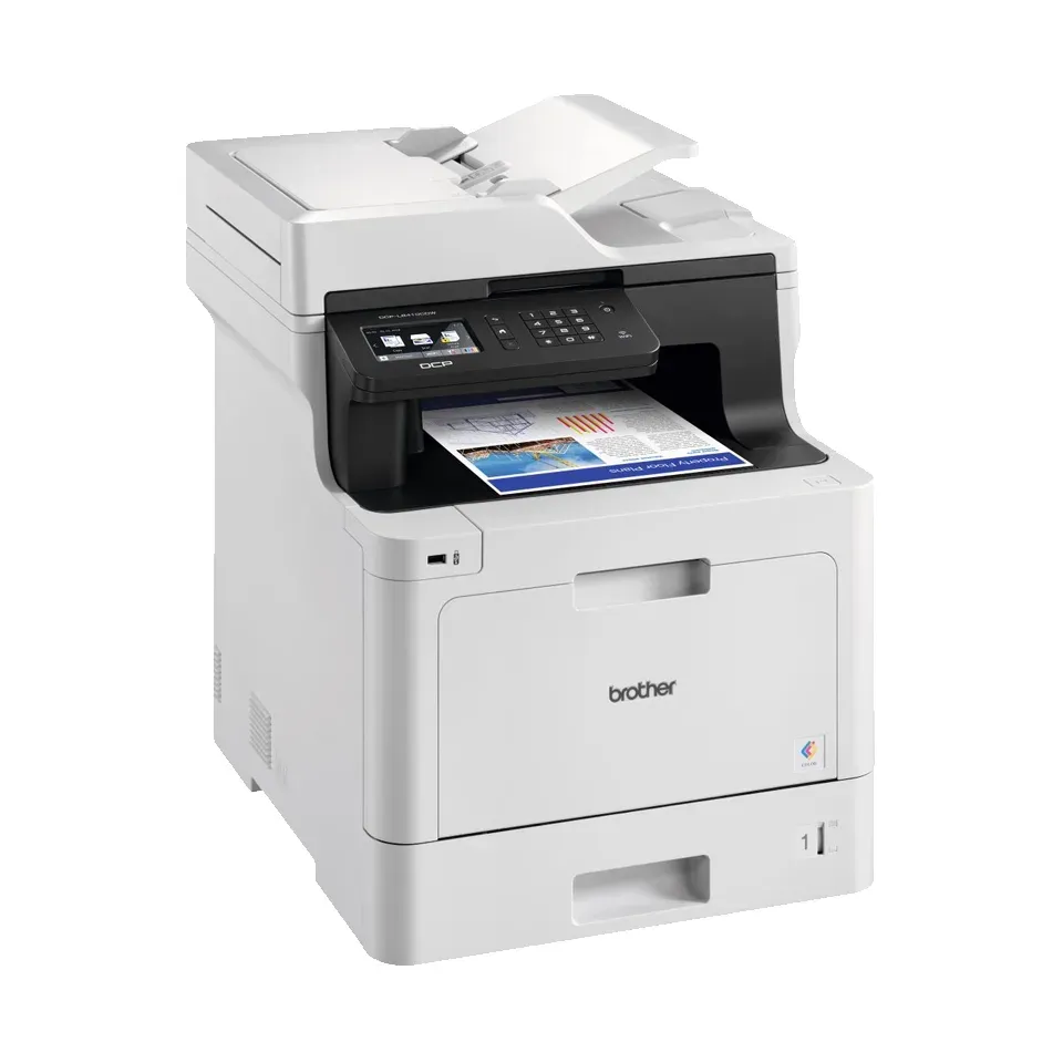 Brother DCP-L8410CDW – barevná laserová multifunkce A4 3 v 1, 31 str./min, duplex, ADF, LAN a Wi-Fi