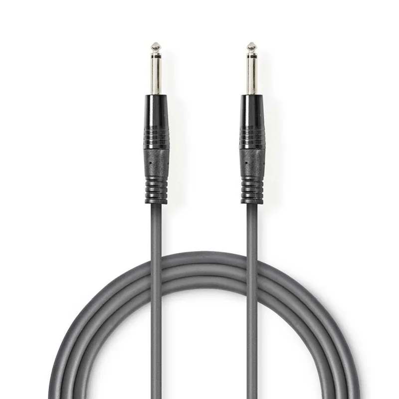 Nedis COTH23000GY15 - Nevyvážený Audiokabel | 6,35mm Zástrčka – 6,35mm Zástrčka
