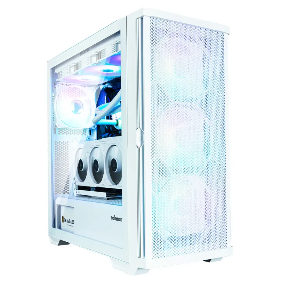 ZALMAN case Z10 DUO White, Mid Tower, ATX, 2xUSB 3.0, 1xUSB-C, 4x ARGB Fan, bílá