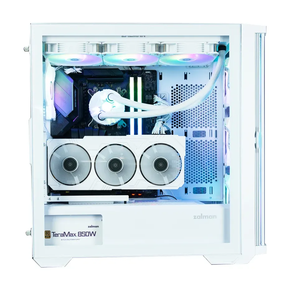 ZALMAN case Z10 DUO White, Mid Tower, ATX, 2xUSB 3.0, 1xUSB-C, 4x ARGB Fan, bílá