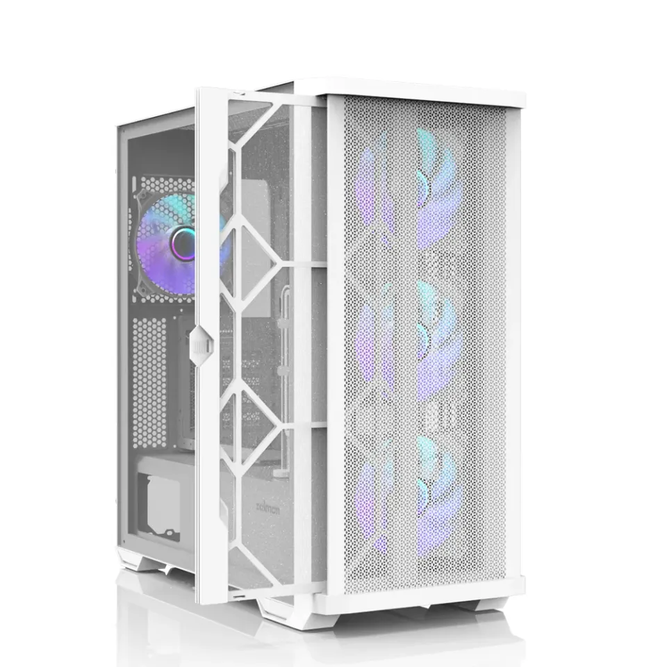 ZALMAN case Z10 DUO White, Mid Tower, ATX, 2xUSB 3.0, 1xUSB-C, 4x ARGB Fan, bílá