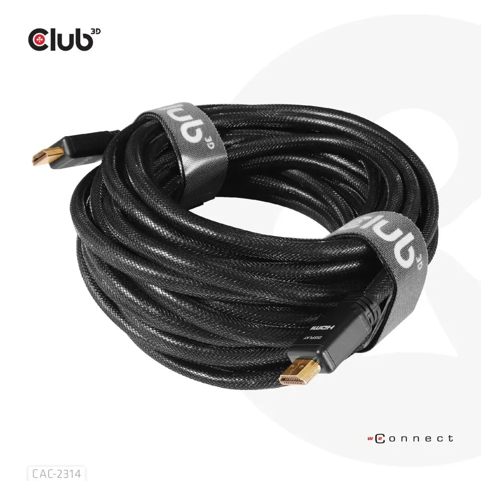 Club3D Kabel HDMI 2.0 aktivní, High Speed 4K UHD, Redmere (M/M), 15m, 28 AWG