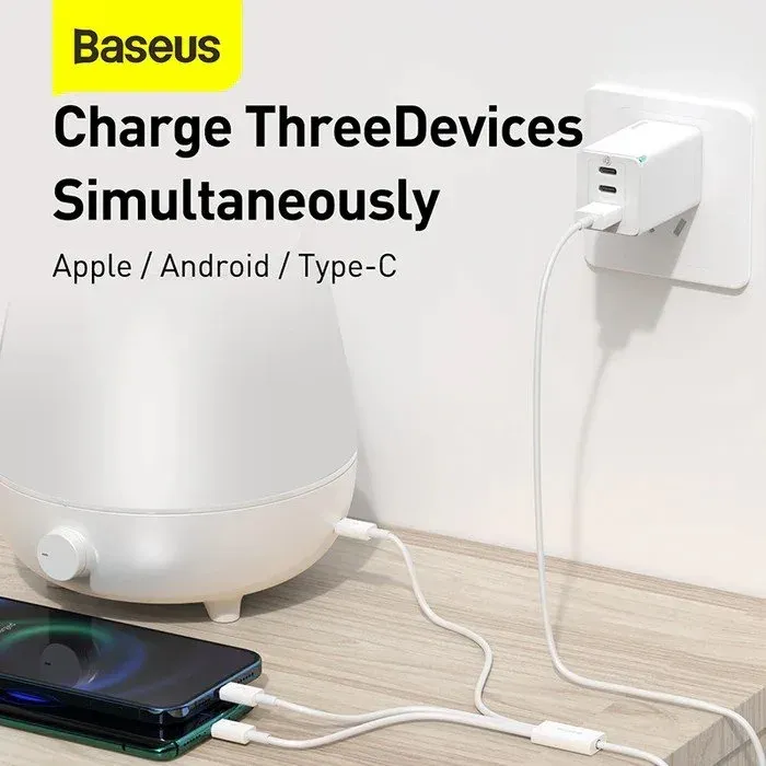 Baseus Superior Series Fast Charging Datový Kabel USB-A - USB-C/microUSB/Lightning 3.5A 0.5m Stellar