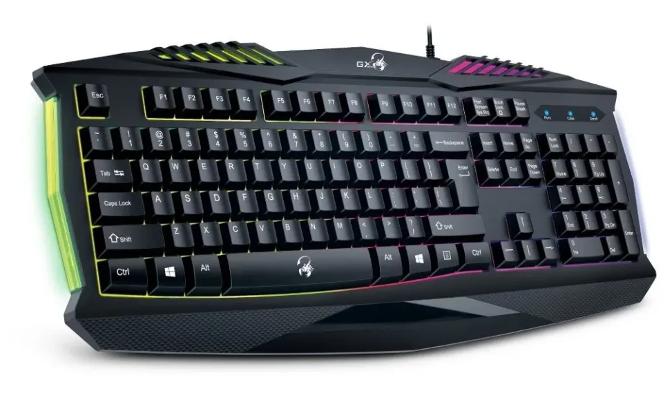 GENIUS GX GAMING Scorpion K220/ Herní drátová klávesnice/ podsvícená/ USB/ černá/ CZ+SK layout