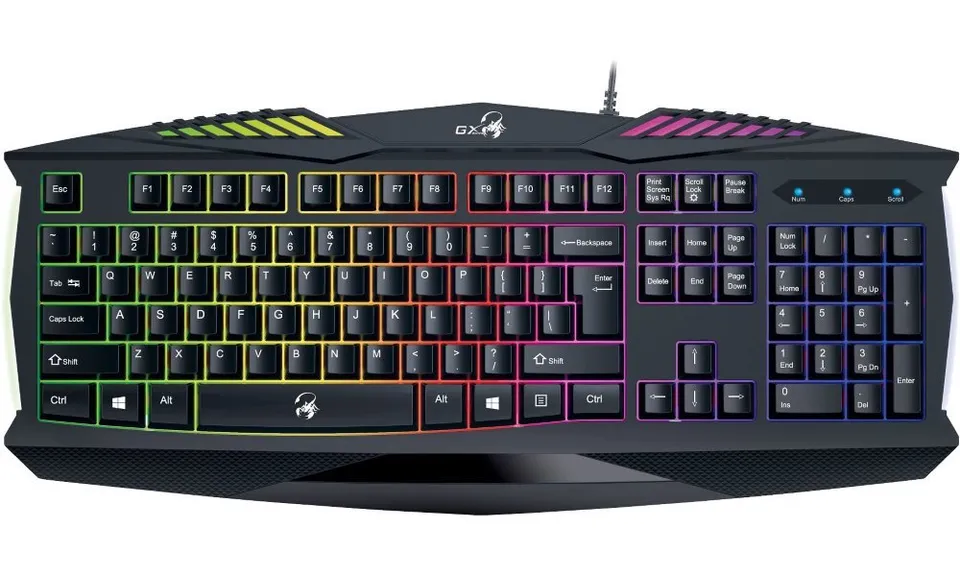 GENIUS GX GAMING Scorpion K220/ Herní drátová klávesnice/ podsvícená/ USB/ černá/ CZ+SK layout