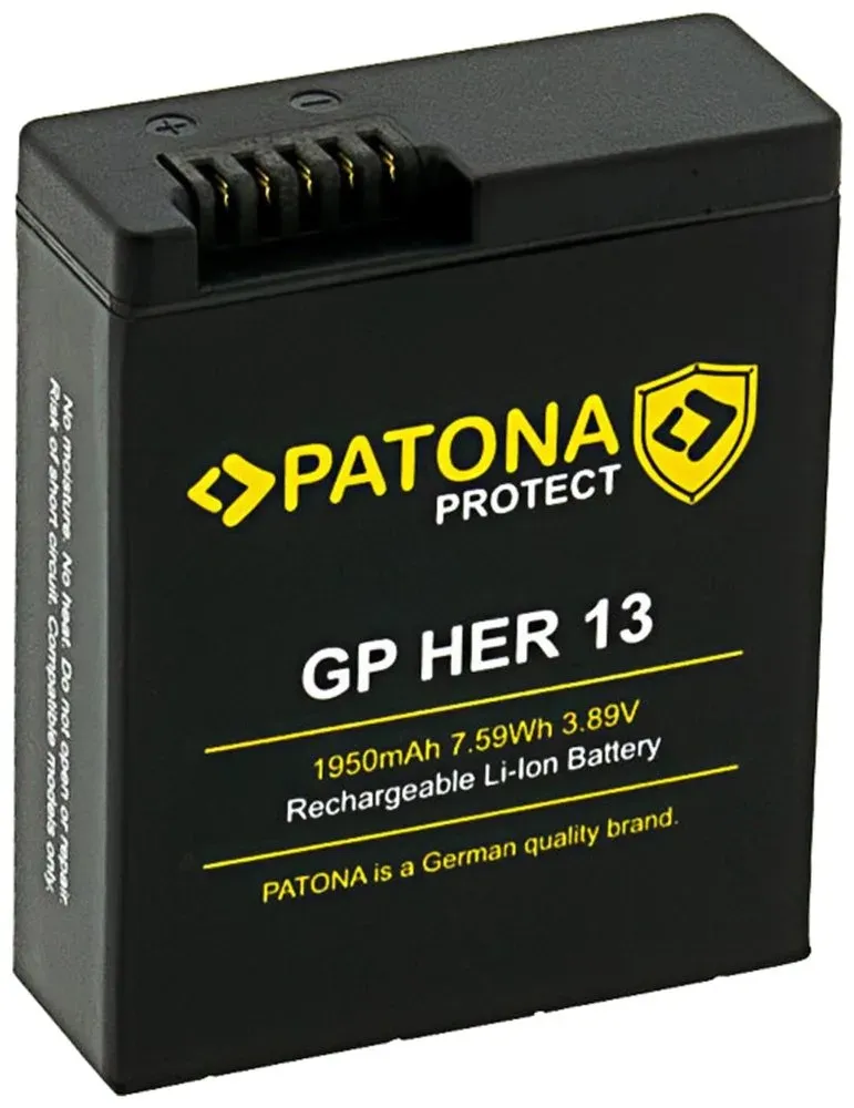 PATONA nabíječka pro digitální kameru Triple GoPro Hero 13, USB-C + 3x baterie 1950mAh Enduro