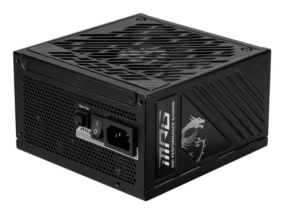 MSI zdroj MPG A1250GS PCIE5/ 1250W/ ATX3.1/ akt. PFC/ 10 let celk. záruka/ 135mm fan/ modulární kabeláž/ 80PLUS Gold