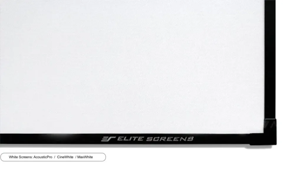 ELITE SCREENS plátno v pevném rámu 135" (343cm)/ 16:9/ 168×299cm/ gain 1.1/ CineWhite/ bezrámové