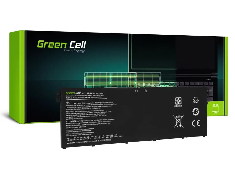 Green Cell Battery AC14B3K AC14B8K for Acer Aspire 5 A515 A517 R15 R5-571T Spin