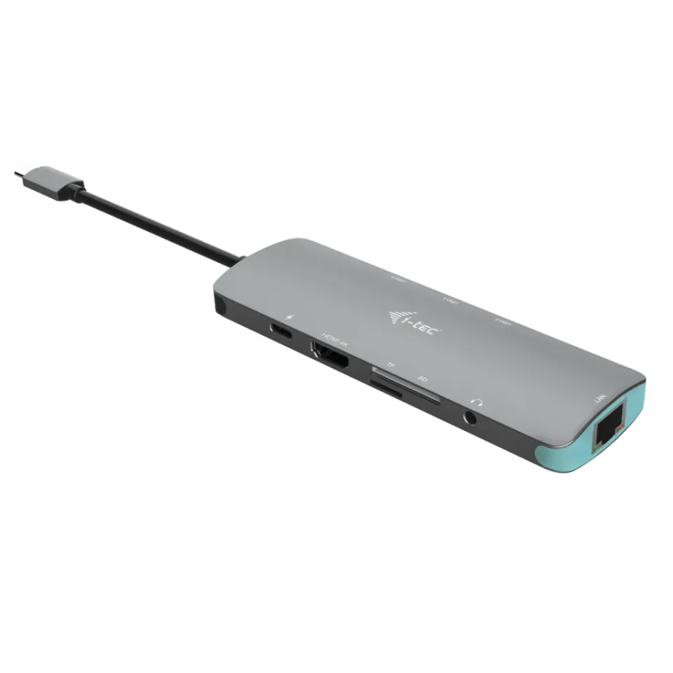 i-tec USB-C Metal Nano Docking Station 4K HDMI LAN + Power Delivery 100 W