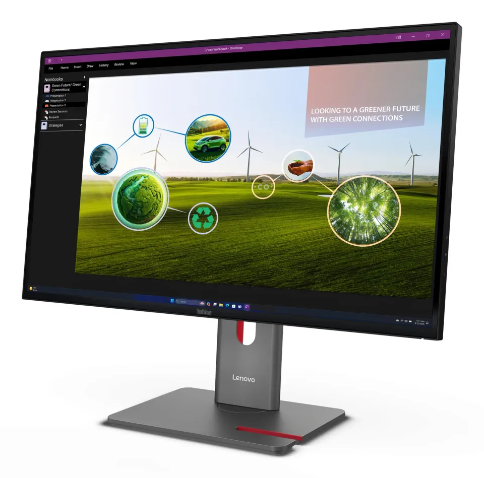 Lenovo LCD P27q-40 27"2560x1440 IPS/6ms/350cd/m2/1500:1/Repro/MC60/HDMI/2xDP/3xU