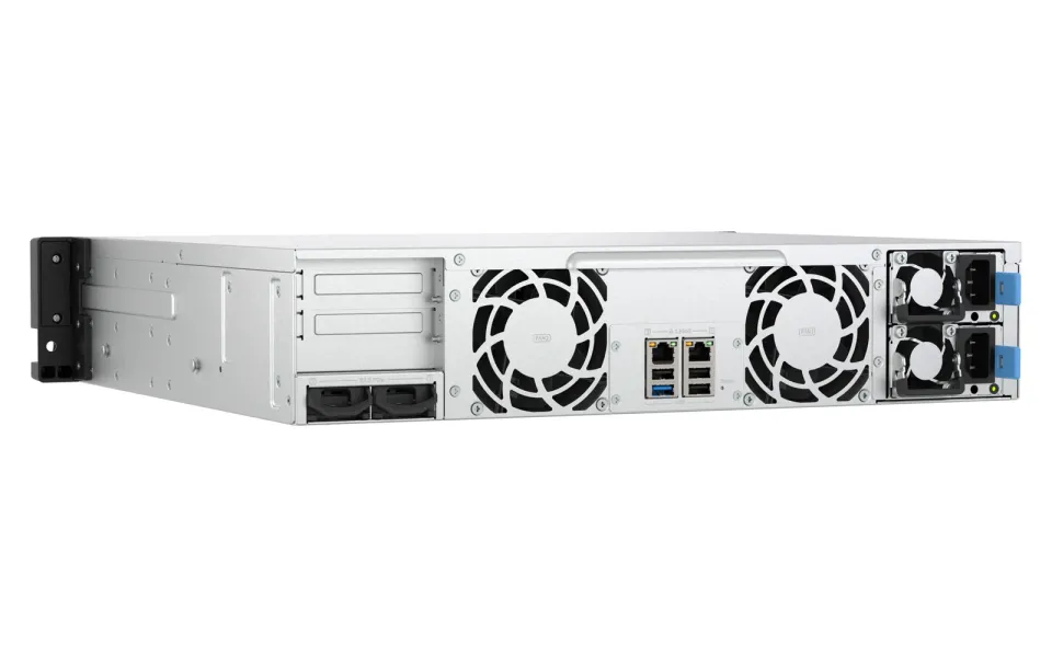 QNAP TS-h1465U-RP-8G (Intel 4core, ZFS, 8GB DDR5 RAM, 12x SATA + 2x E1.S, 1x PCIe, 2x 2,5GbE)