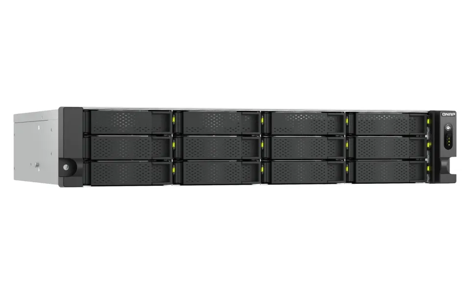 QNAP TS-h1465U-RP-8G (Intel 4core, ZFS, 8GB DDR5 RAM, 12x SATA + 2x E1.S, 1x PCIe, 2x 2,5GbE)