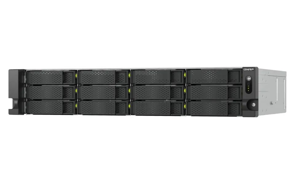 QNAP TS-h1465U-RP-8G (Intel 4core, ZFS, 8GB DDR5 RAM, 12x SATA + 2x E1.S, 1x PCIe, 2x 2,5GbE)