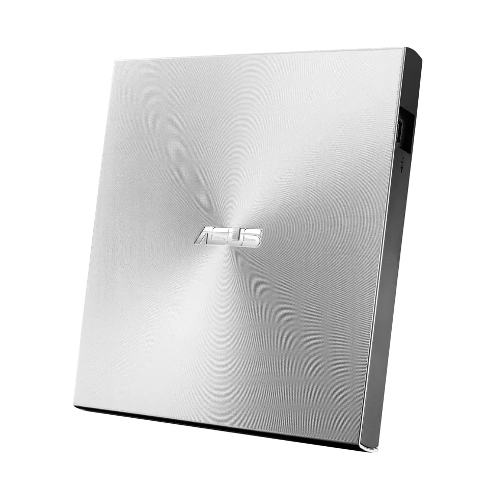 ASUS DVD ZenDrive SDRW-08U8M-U SILVER, External Slim DVD-RW, stříbrná