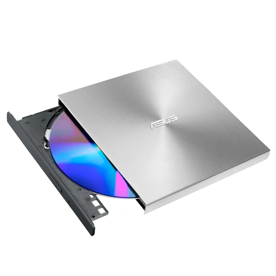 ASUS DVD ZenDrive SDRW-08U8M-U SILVER, External Slim DVD-RW, stříbrná