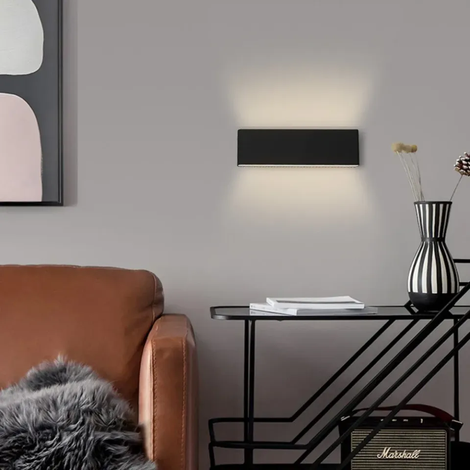 IMMAX NEO LISTON SMART nástěnné svítidlo 29cm 8W černé, TUYA