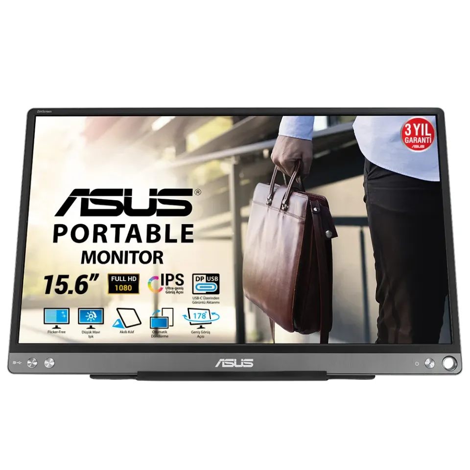 Asus ZenScreen/MB16ACE/15,6"/IPS/FHD/60Hz/5ms/Gray/3R