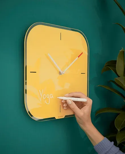 LEITZ Nástěnné hodiny Cosy, teplá žlutá