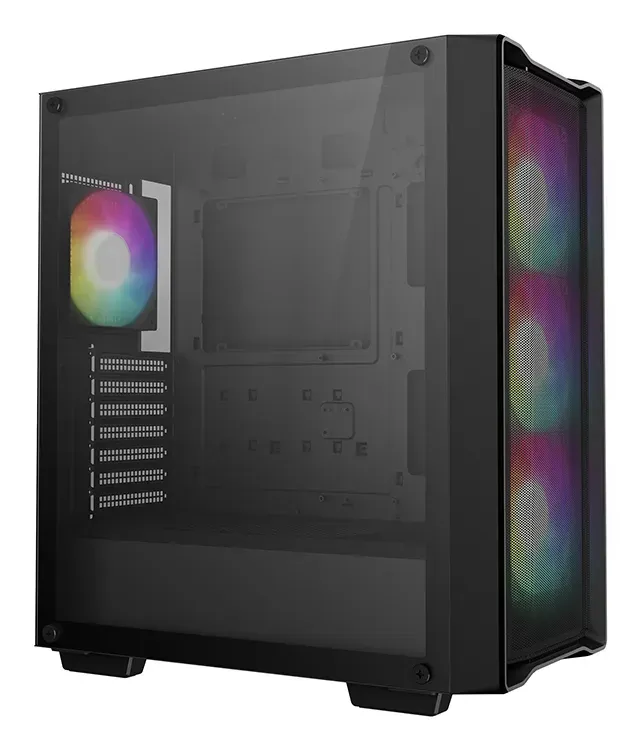 DEEPCOOL Case CC560 MESH V2, ATX, ARGB, Průhledná bočnice, 4x120mm Fan, černá