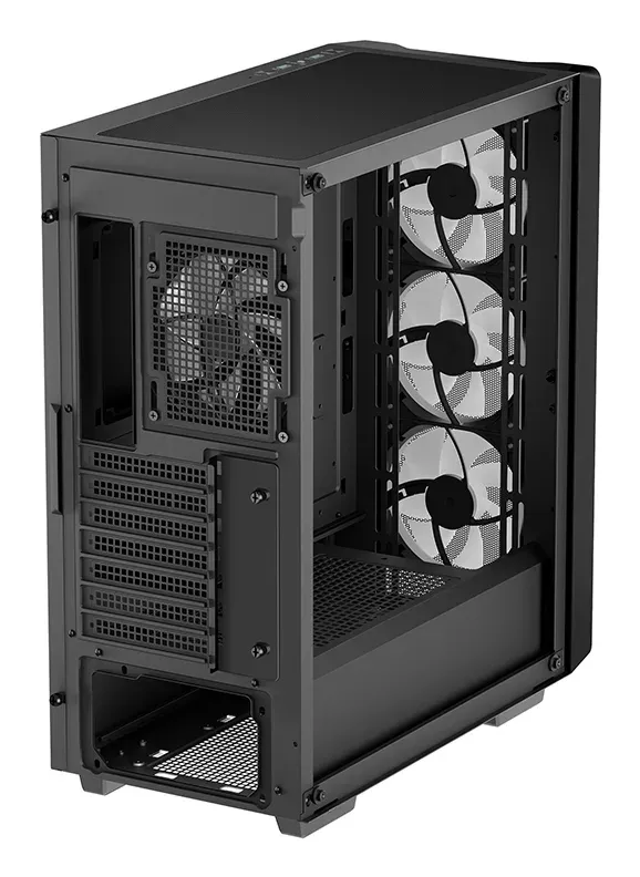 DEEPCOOL Case CC560 MESH V2, ATX, ARGB, Průhledná bočnice, 4x120mm Fan, černá