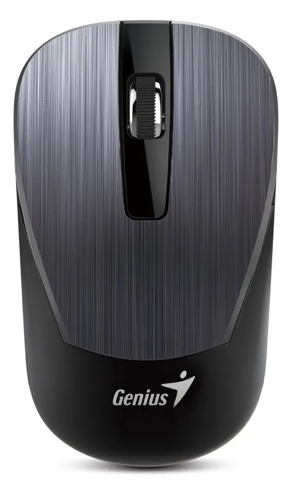 GENIUS myš NX-7015 Wireless,blue-eye senzor 1600dpi, USB kovově šedá