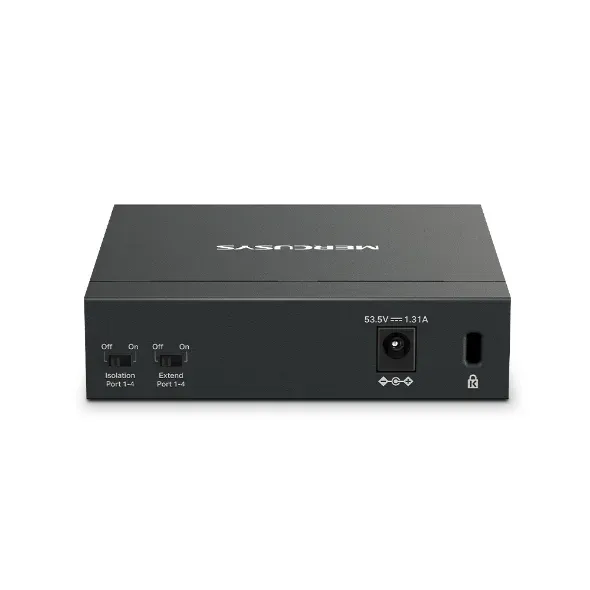 MERCUSYS MS105GP - 5portový gigabitový stolní switch s 4 porty PoE+, 5× 10/100/1