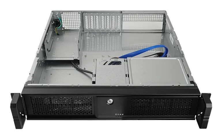CHIEFTEC rack 19" 2U UNC-209SR-B 400W, USB 3.0, černý, s lyžinami
