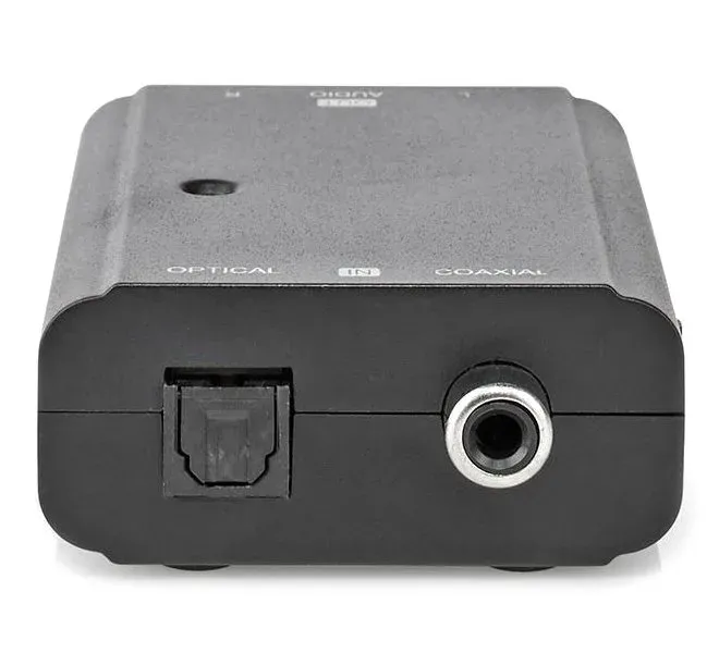 Nedis ACON2509BK - Digitální audio převodník | 2cestný | Vstupní konektor: 1x S