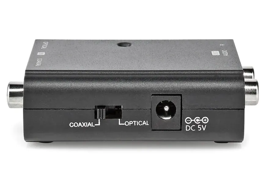 Nedis ACON2509BK - Digitální audio převodník | 2cestný | Vstupní konektor: 1x S