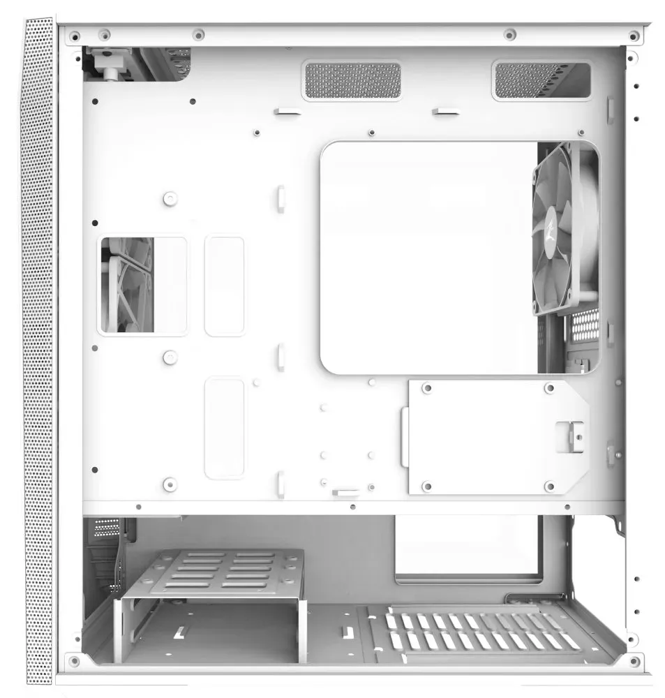 Zalman skříň Z1 Iceberg white / mini tower / ATX / 3x120 fan / 2xUSB 3.0 / 1xUSB 2.0 / prosklená bočnice / bílý
