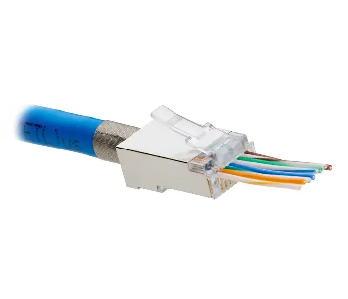 XtendLan Konektor RJ45 CAT5e, STP, EZ type, drát, 50u, balení 100ks