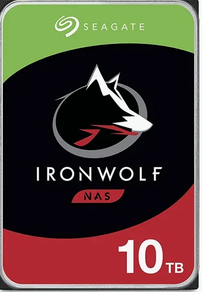 SEAGATE ST10000VN000 hdd IronWolf 10TB CMR 7200rpm 256MB NAS HDD 24x7 1-8bay 210MB/s 3.5 RAID NAS SATA3-6Gbps