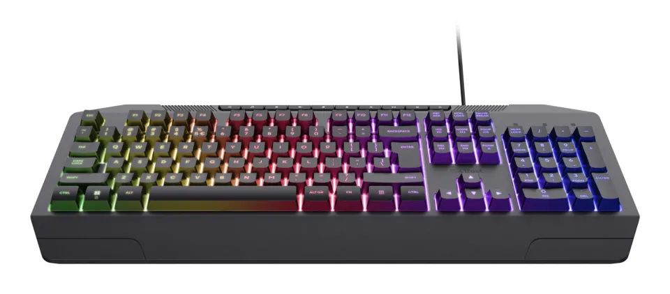 TRUST herní klávesnice GXT836 EVOCX, membránová, USB, US
