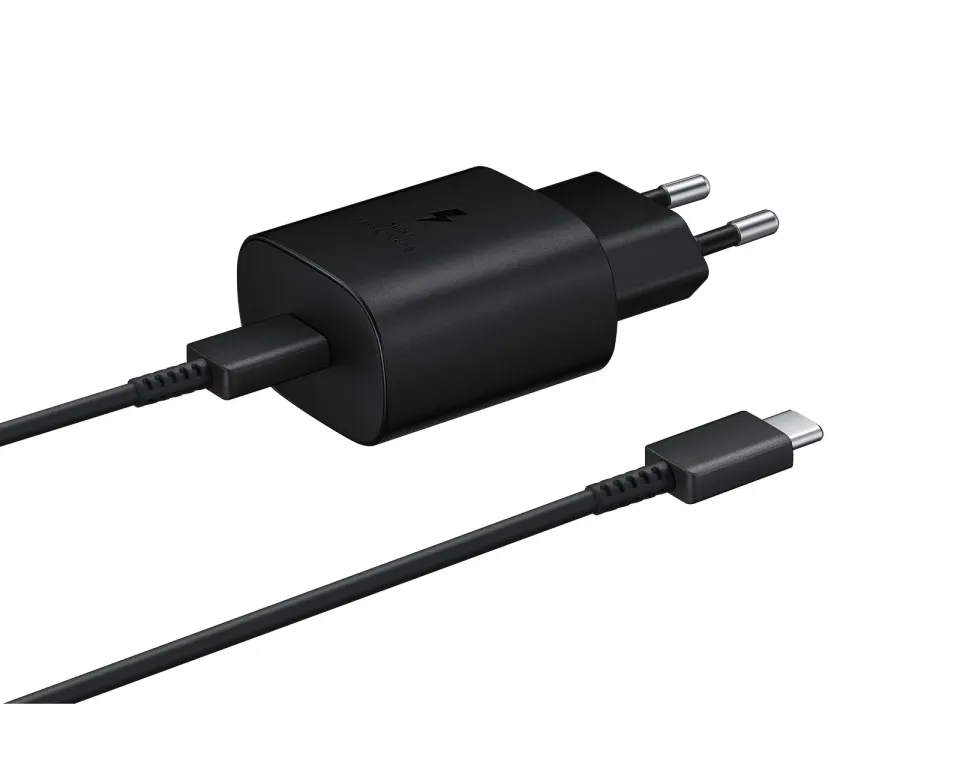 Samsung cestovní nabíječka EP-TA800EBE, PD, Fast charging, USB-C, 25 W, černá, (bulk)