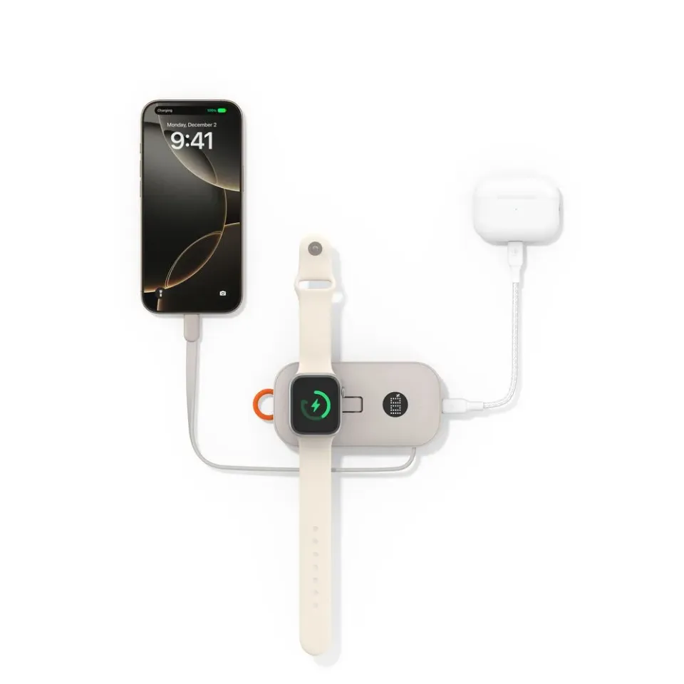 Belkin BOOST CHARGE PRO Bezdrátové nabíjení pro Apple Watch + USB-C PowerBanka,