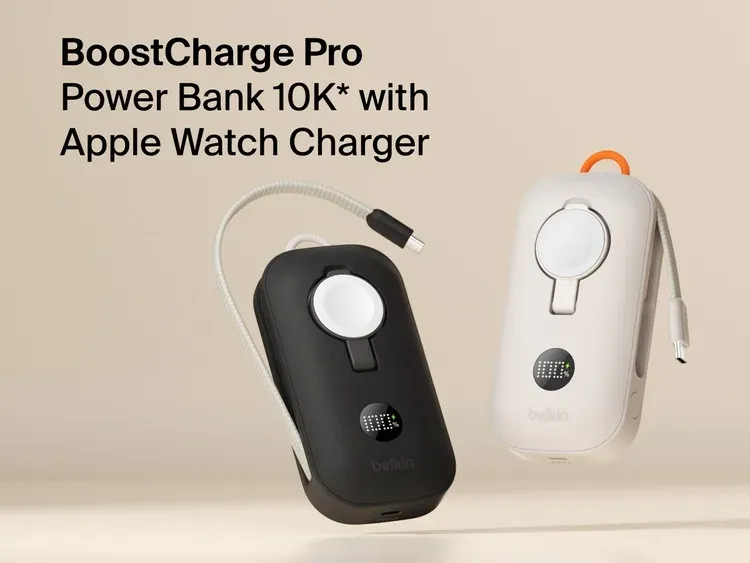 Belkin BOOST CHARGE PRO Bezdrátové nabíjení pro Apple Watch + USB-C PowerBanka,