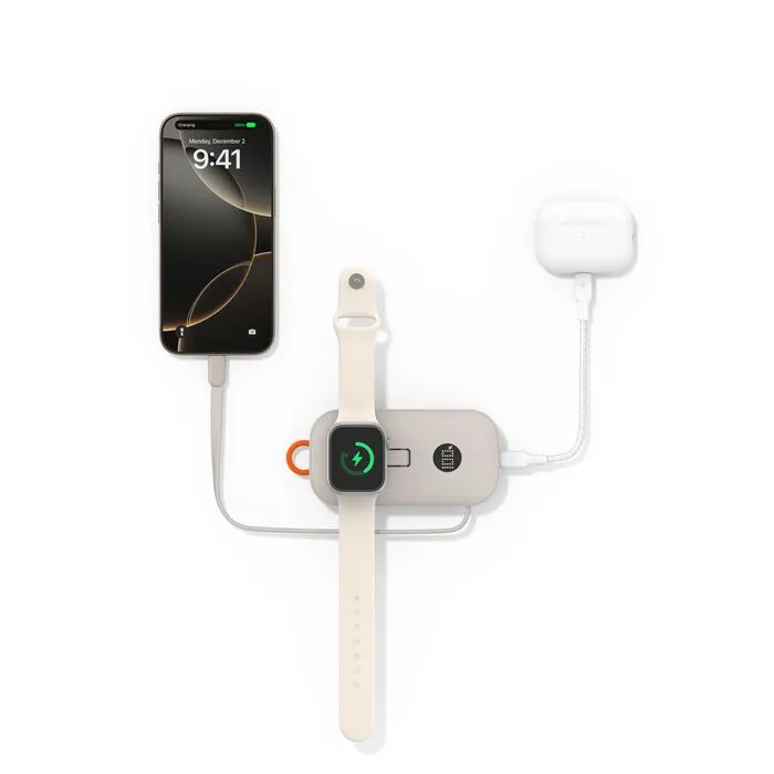 Belkin BOOST CHARGE PRO Bezdrátové nabíjení pro Apple Watch + USB-C PowerBanka, (BPD012hqSA)