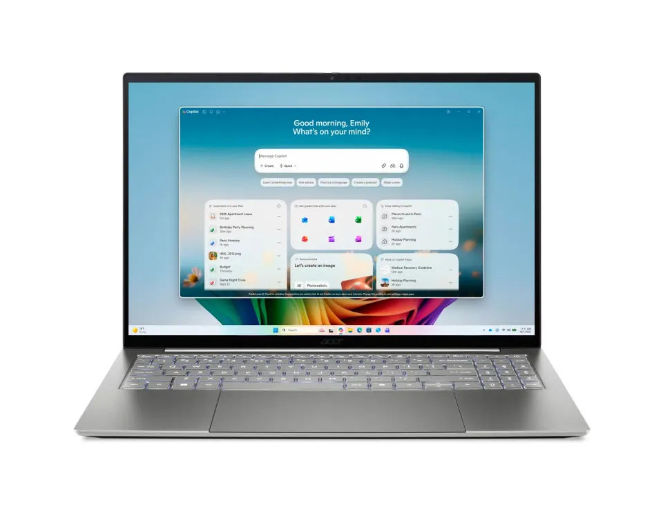 ACER NTB Swift 16 AI (SF16-71T-92X4),Ultra X9 388H,16"WQXGA+,32GB,1TB SSD,Intel Arc,W11H,Gray