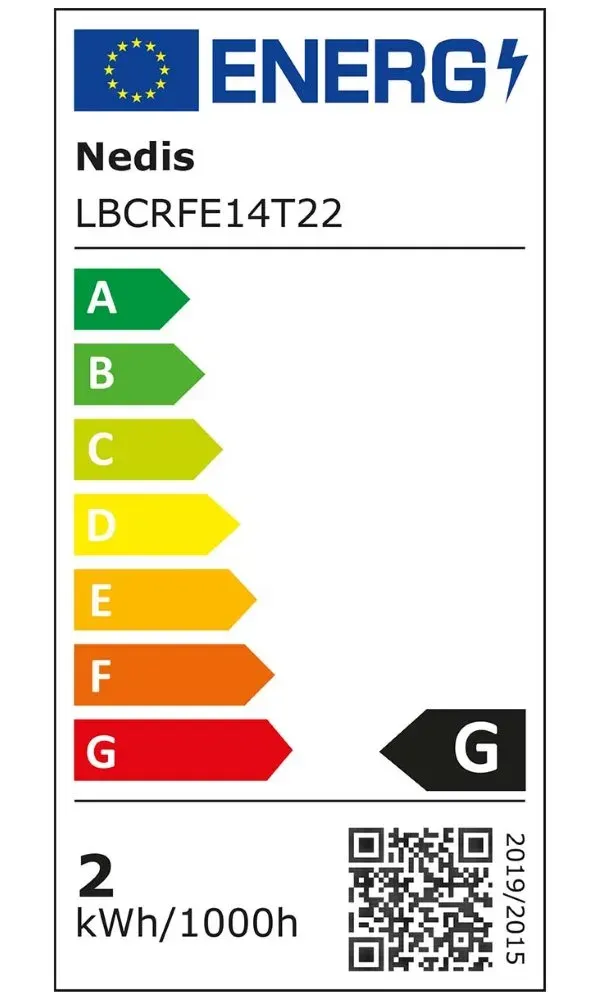 Nedis LBCRFE14T22 - Žárovka Lednička LED | E14 | 1.5 W | T22
